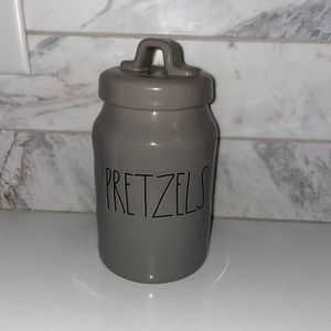 RAE DUNN Pretzels Canister